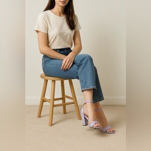 878- Sam Edelman Yaro Lilac Color Ankle Strap Size 6.5 M NWT